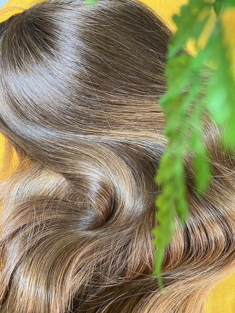 Evie | 8x8 | 16-21" | 100% Remy Human Hair | Hand-Tied Silk Top Topper