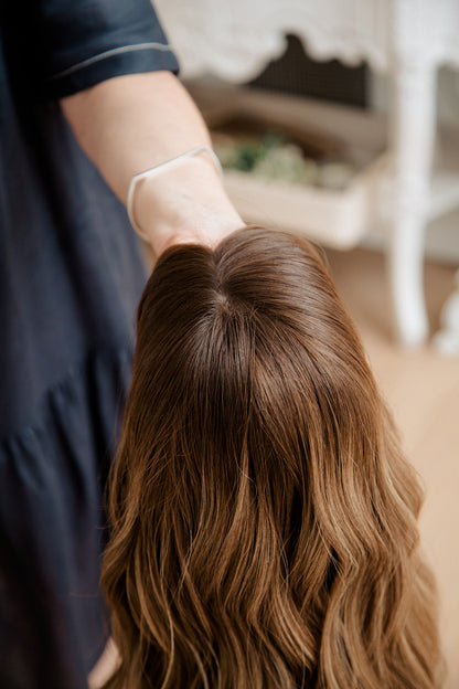 Luna | 16-18" | 100% Remy Human Hair | Hand-Tied Silk Top Wig | M Cap Size