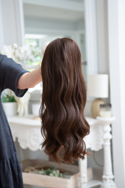 Maya | 16-22" | 100% Remy Human Hair | Hand-Tied Silk Top Wig | M Cap Size