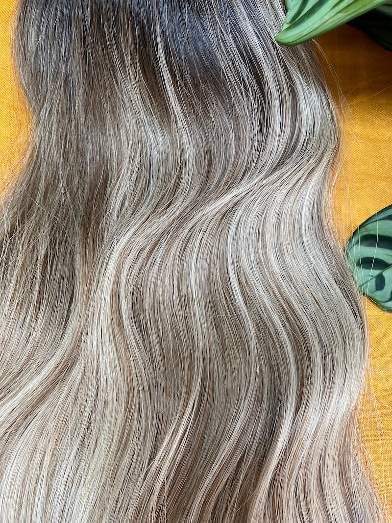 Aava | 8x8 | 19-24" | 100% Remy Human Hair | Hand-Tied Silk Top Topper