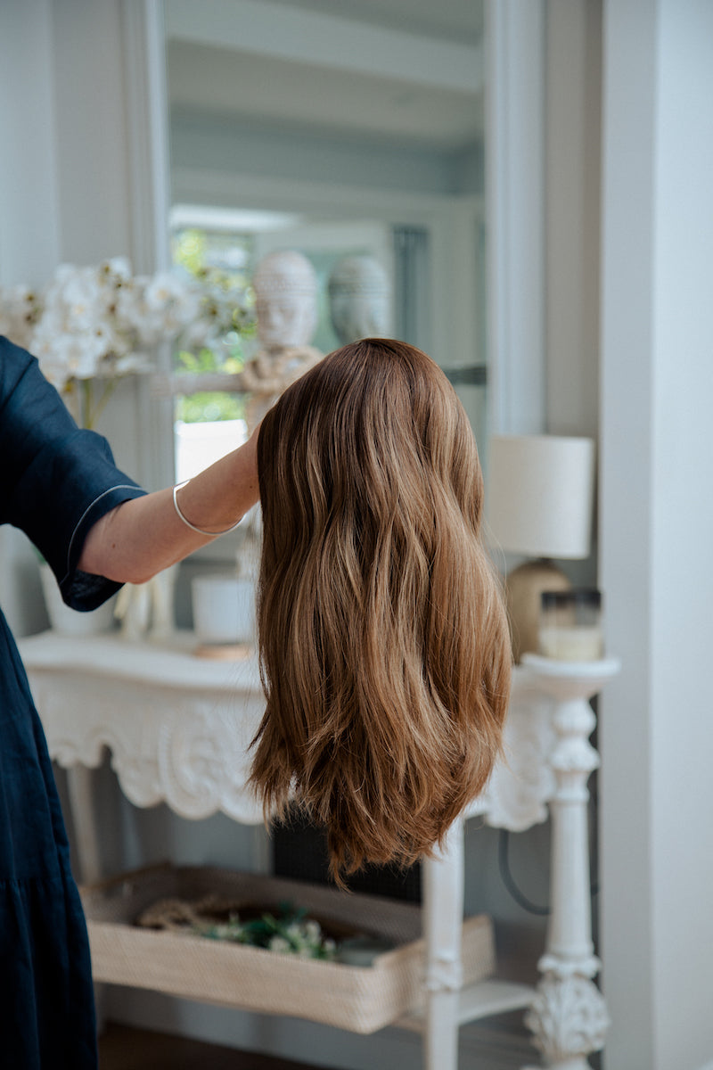 Leia | 15-19" | 100% Remy Human Hair | Hand-Tied Silk Top Wig | M Cap Size