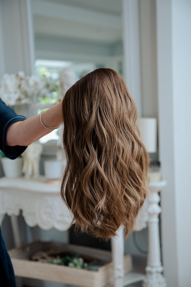 Luna | 16-18" | 100% Remy Human Hair | Hand-Tied Silk Top Wig | M Cap Size