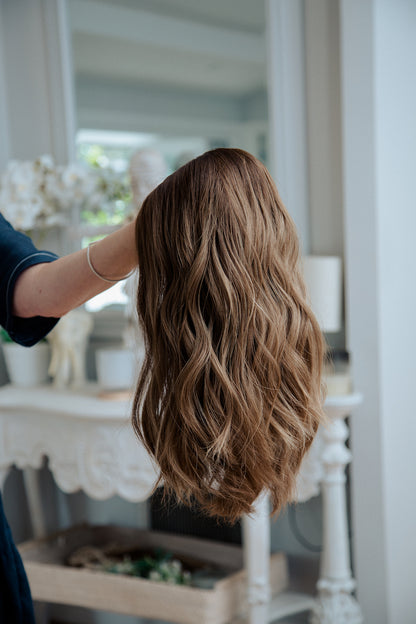 Luna | 16-18" | 100% Remy Human Hair | Hand-Tied Silk Top Wig | M Cap Size