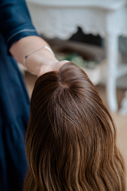 Leia | 15-19" | 100% Remy Human Hair | Hand-Tied Silk Top Wig | M Cap Size